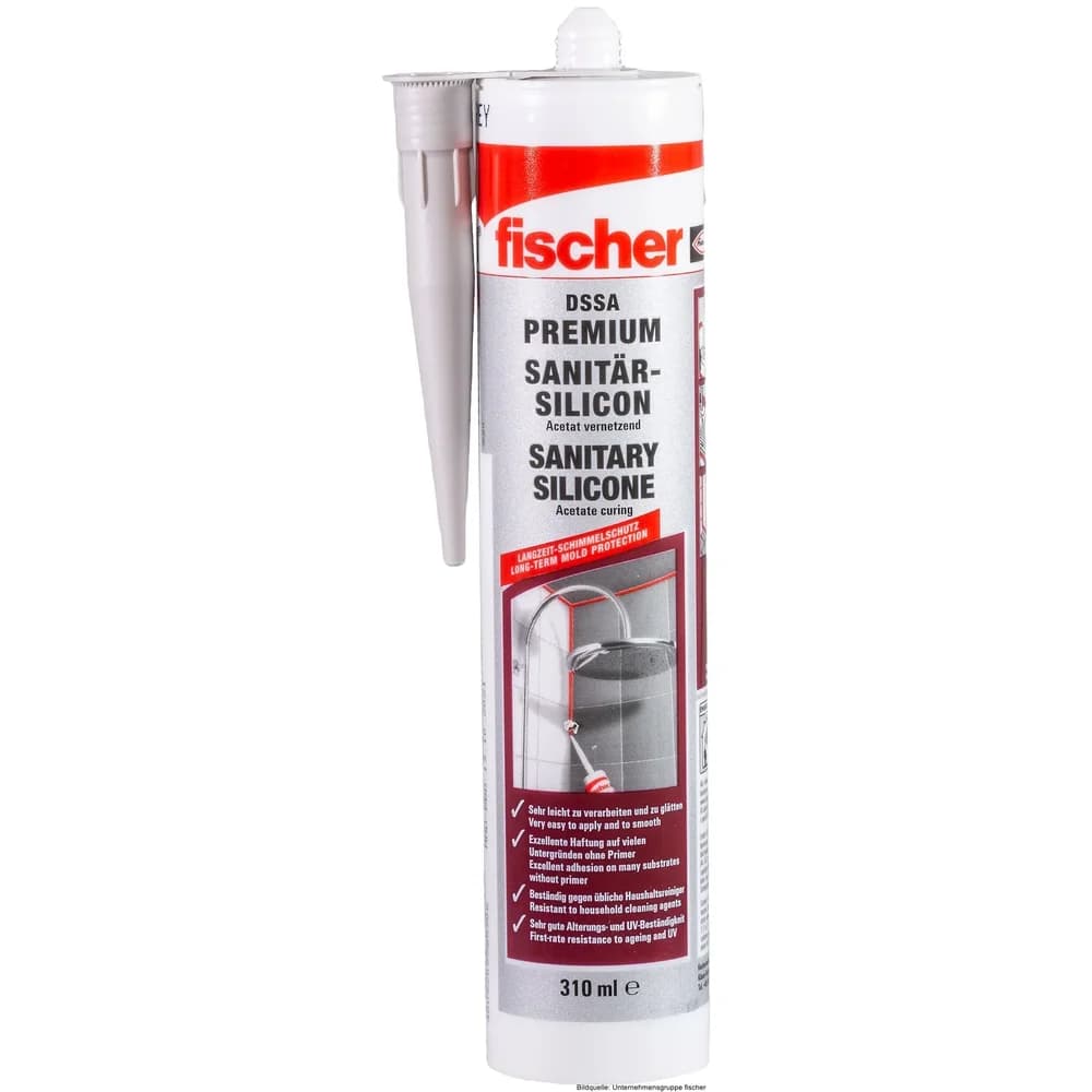 Fischer Sanitärsilicon, weiß