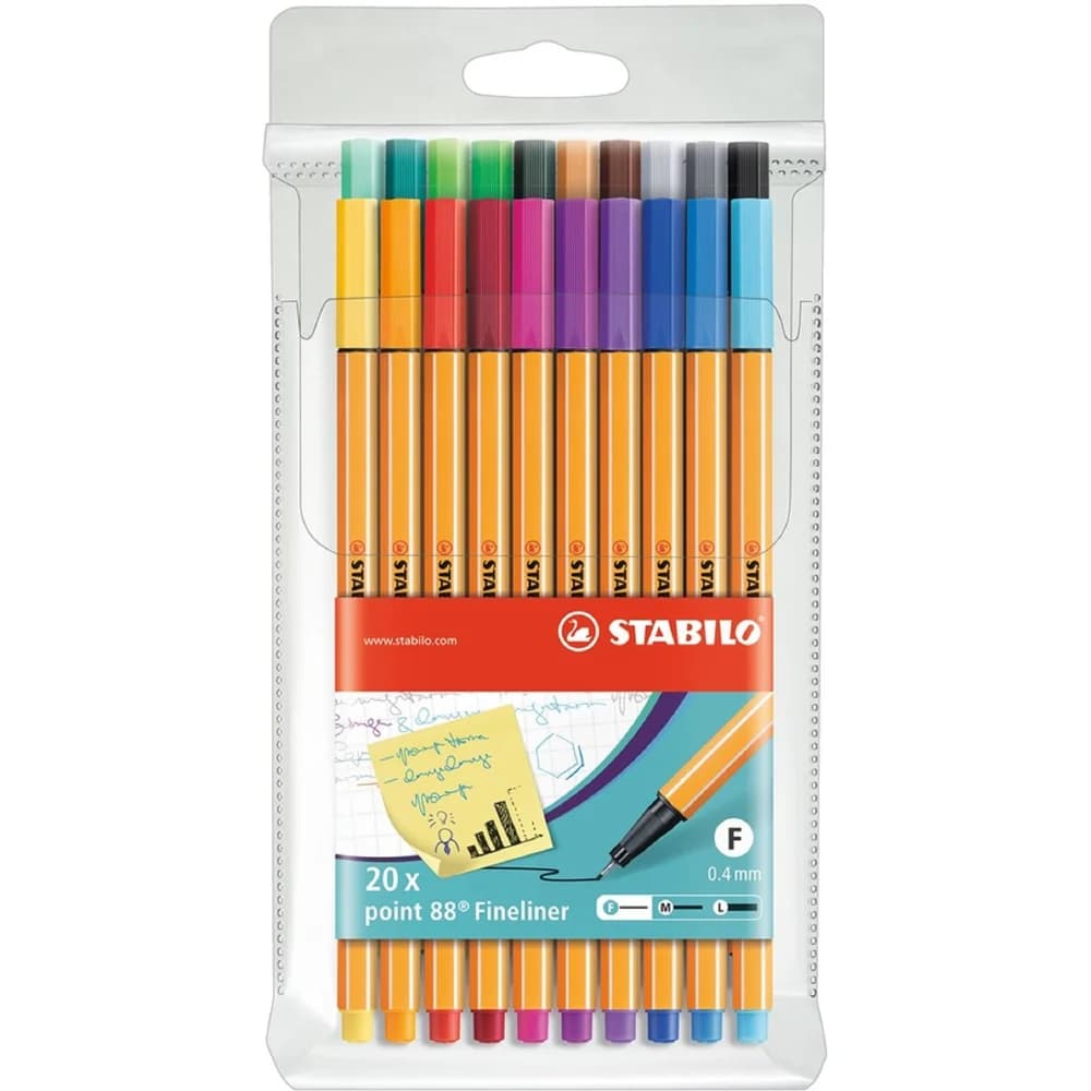 STABILO Fineliner Point 88 20er Etui