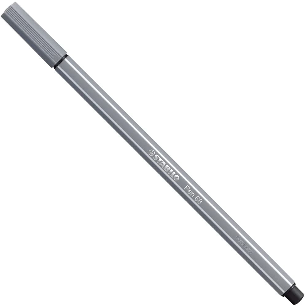STABILO Pen 68 Fasermaler, dunkelgrau