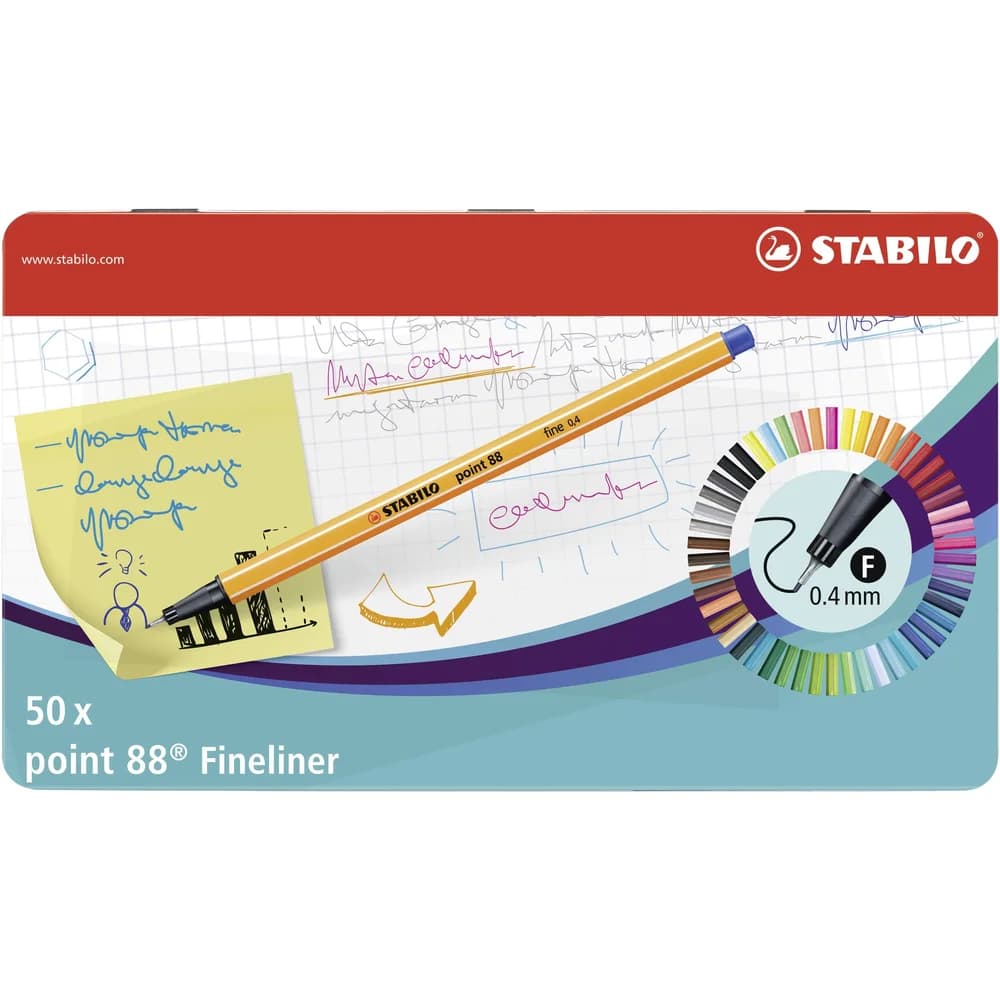 Stabilo 50er-Pack Fineliner »point 88«