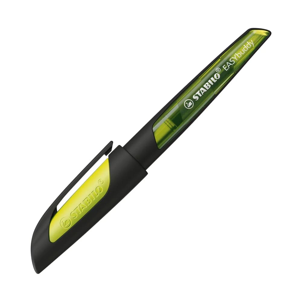 STABILO Schulfüller EASYbuddy, Feder L, schwarz/limette.