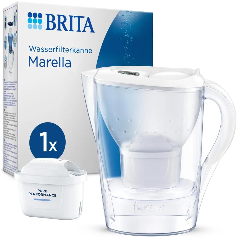 BRITA Marella MAXTRA PRO 125219 Wasserfilter Kanne 2,4 L Weiß