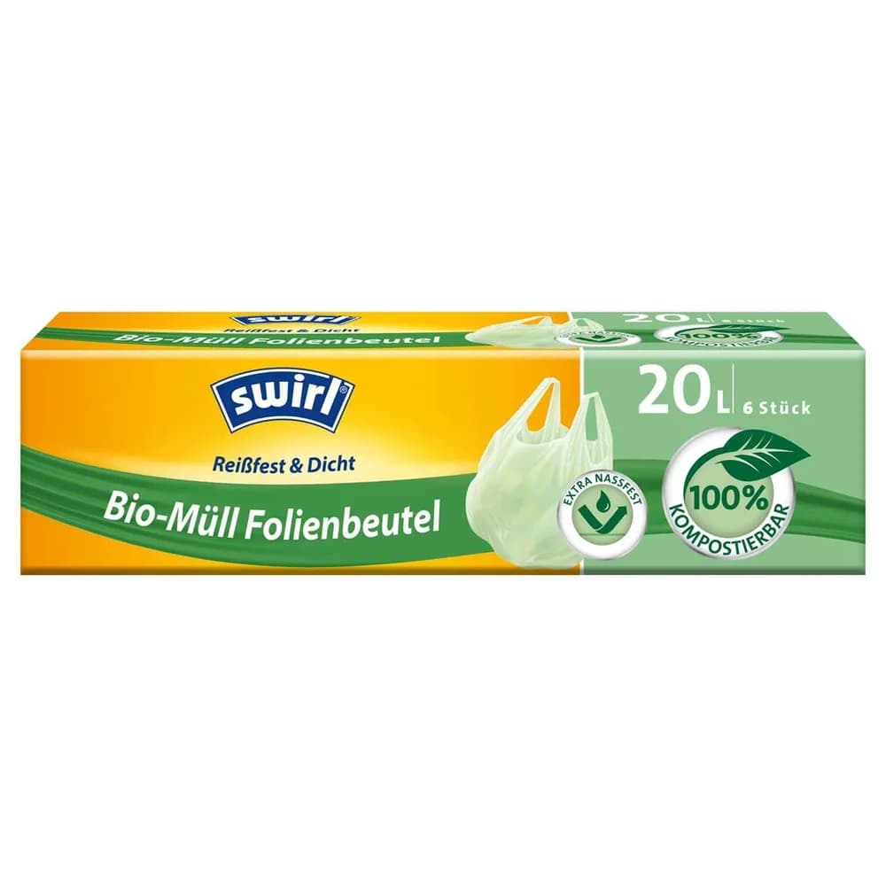 Swirl Bio-Müllbeutel 6x20L mit Tragegriff