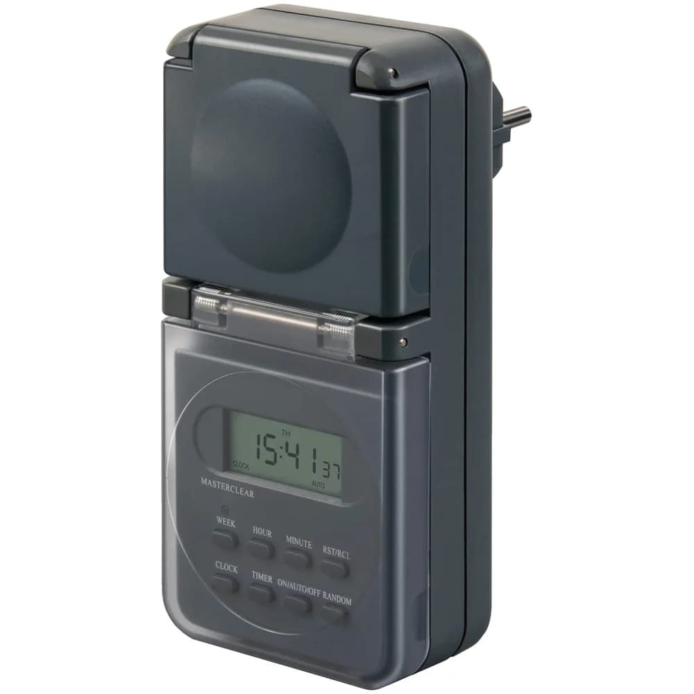 Brennenstuhl 1506706 Elektrischer Timer Grau Wochentimer