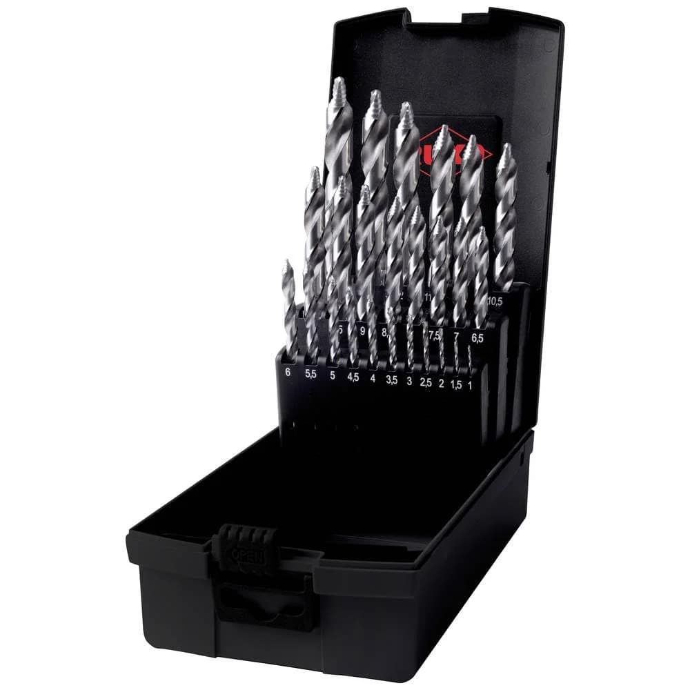 RUKO 259215RO - UC Spiralbohrersatz FLOWSTEP TIP, HSS, 25-teilig