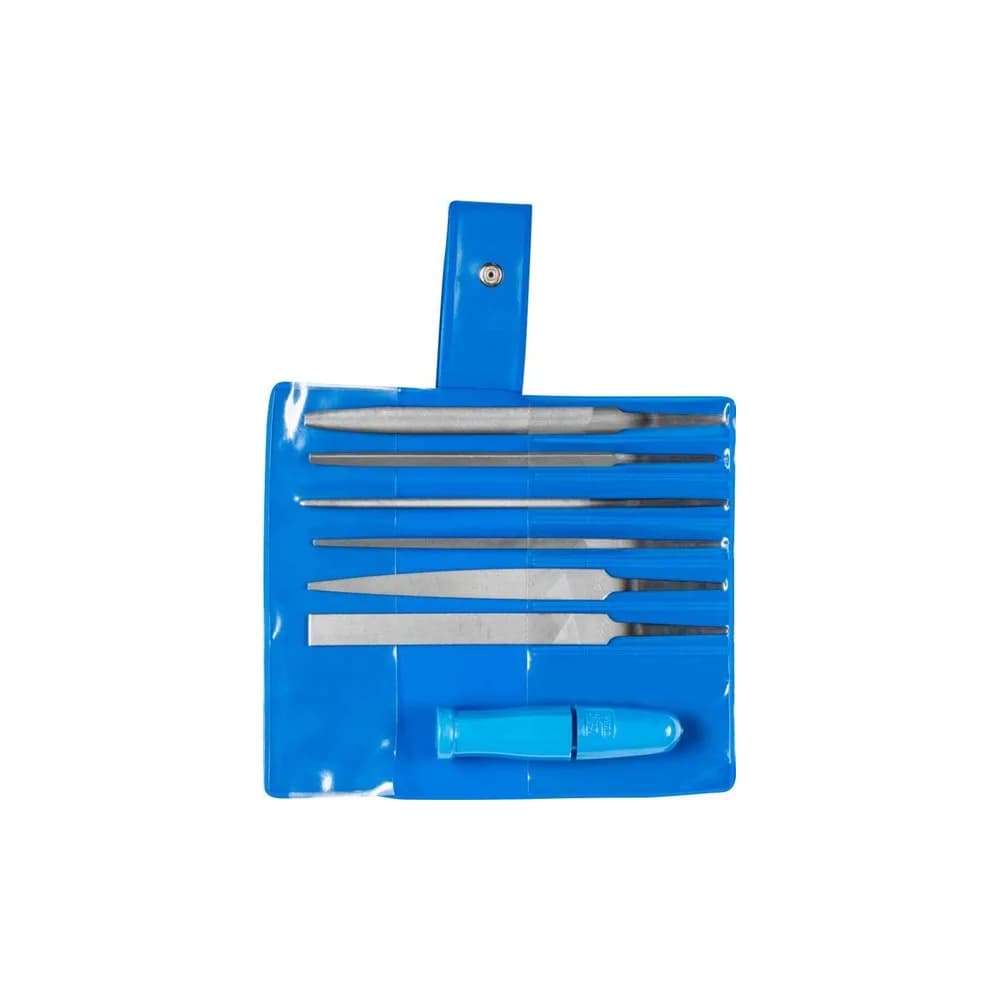 PFERD TOOLS Schlüsselfeilen-Set mit Schnellspannheft 7-tlg. 100mm Hieb 2 für filigrane Feilarbeiten