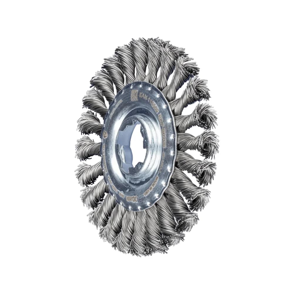 PFERD TOOLS Rundbürste gezopft RBG Ø 115x12 Bohrung 22,2 mm/X-LOCK Stahl-Draht-Ø 0,50mm Winkelschleifer