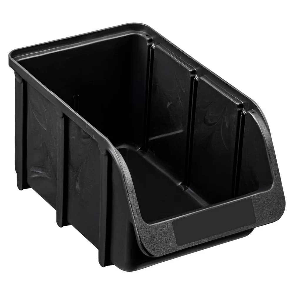 Sichtbox Hünersdorff Gr. 3 Kunststoff schwarz - Schwarz