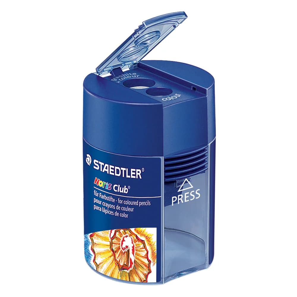 STAEDTLER Anspitzer STAEDTLER 512 F Doppelspitzdose - rund blau