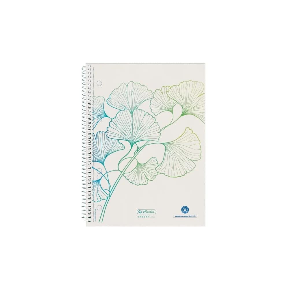 Herlitz GREENline Notizbuch A5 70 Blätter Weiß
