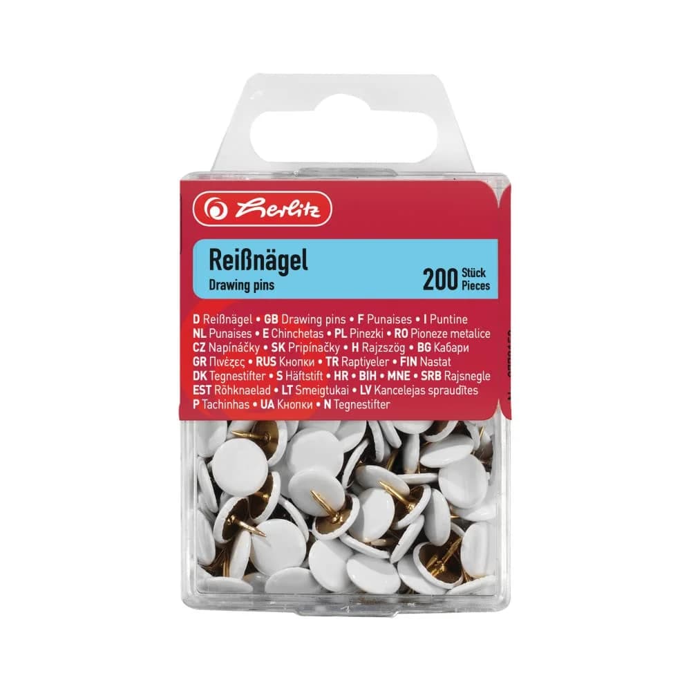 Herlitz 8770158 Reißzwecke Weiß