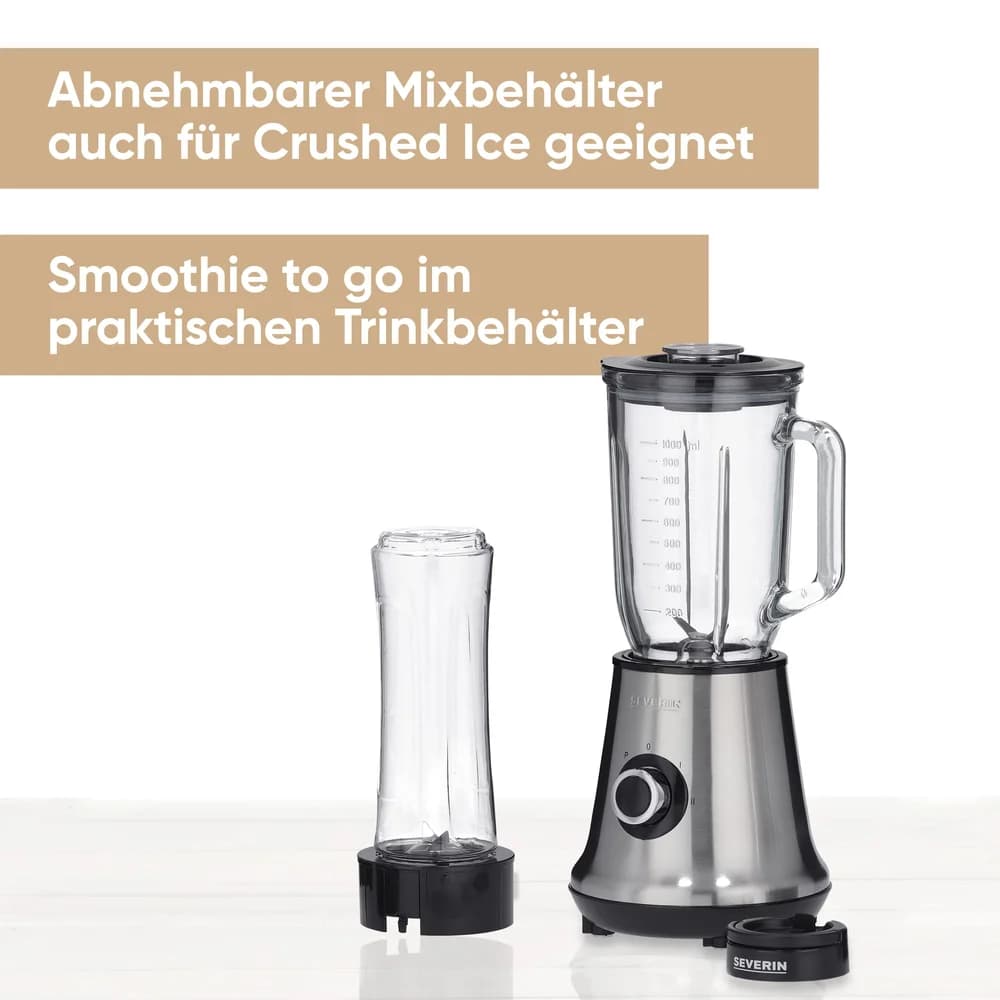 SEVERIN SM 3737 Multimixer + Smoothie Mix & Go