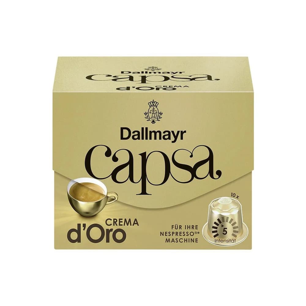 DALLMAYR Kaffee capsa Crema d'Oro, 10 Kapseln