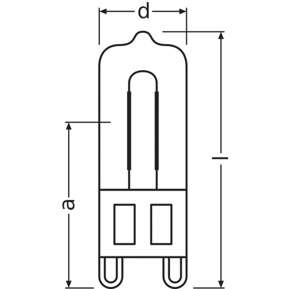 Osram Halogenlampe HALOPIN ECO - G9, 230V - 60W
