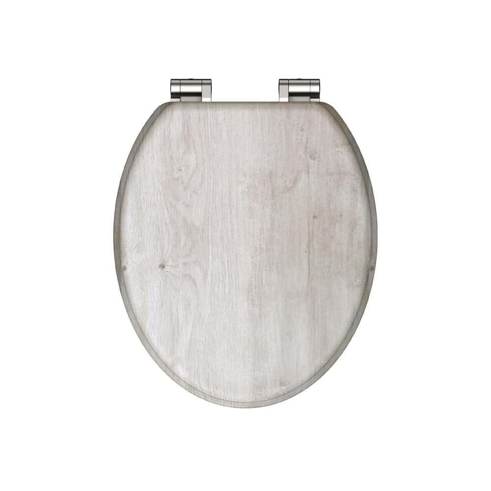 Schütte Holzkern WC-Sitz LIGHT WOOD, Toilettensitz Klobrille mit Absenkautomatik