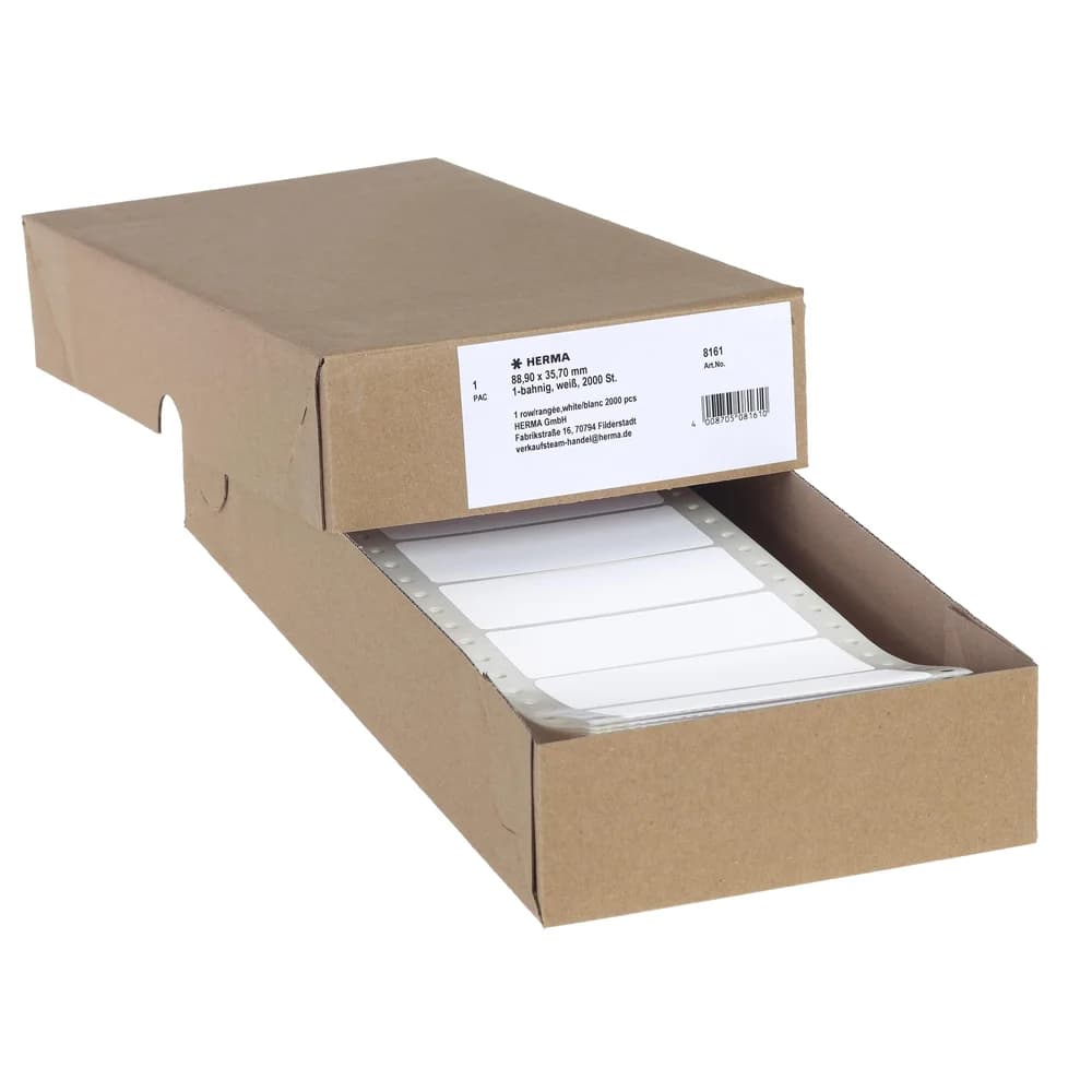 HERMA 8161 Computer-Etiketten Weiß 88,9 x 35,7 mm 2000 Stück