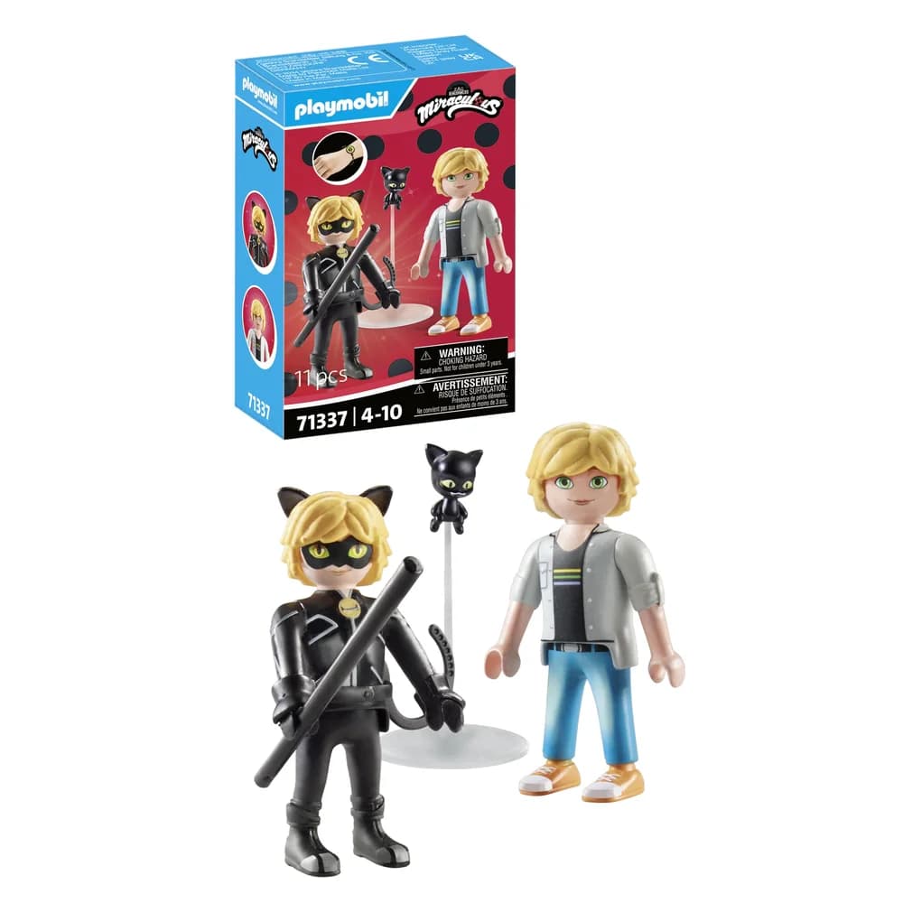 PLAYMOBIL Miraculous 71337 Miraculous: Adrien & Cat Noir - Bunt