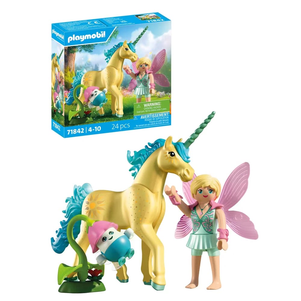 PLAYMOBIL 71842 - Magic Unicorns - Sammeleinhorn Sonnenscheinblüte mit Fee