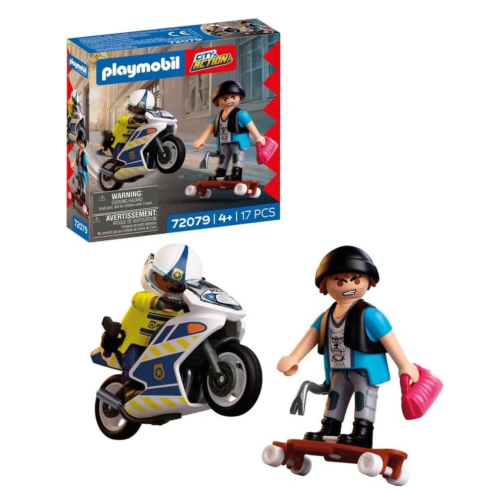 PLAYMOBIL 72079 - City Action - Verfolgungsjagd mit Motorrad