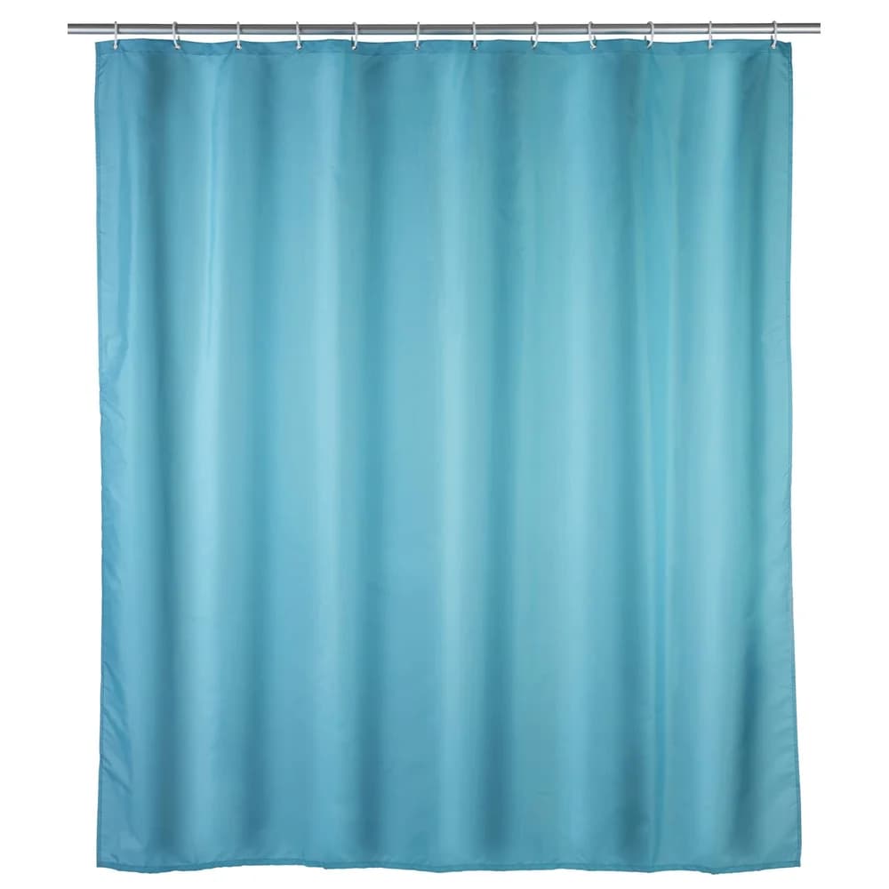 WENKO Duschvorhang 180x200, light blue antis.