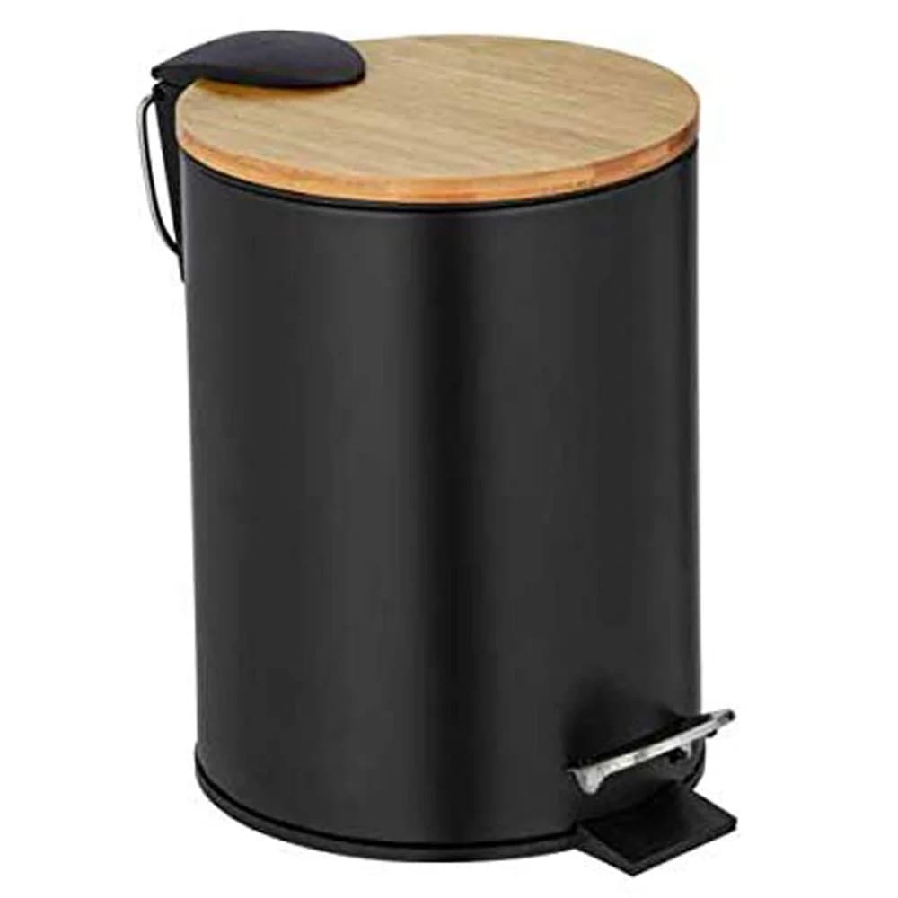 WENKO Kosmetikeimer Tortona, 3 Liter, BxTxH: 17x21x23,5 cm schwarz