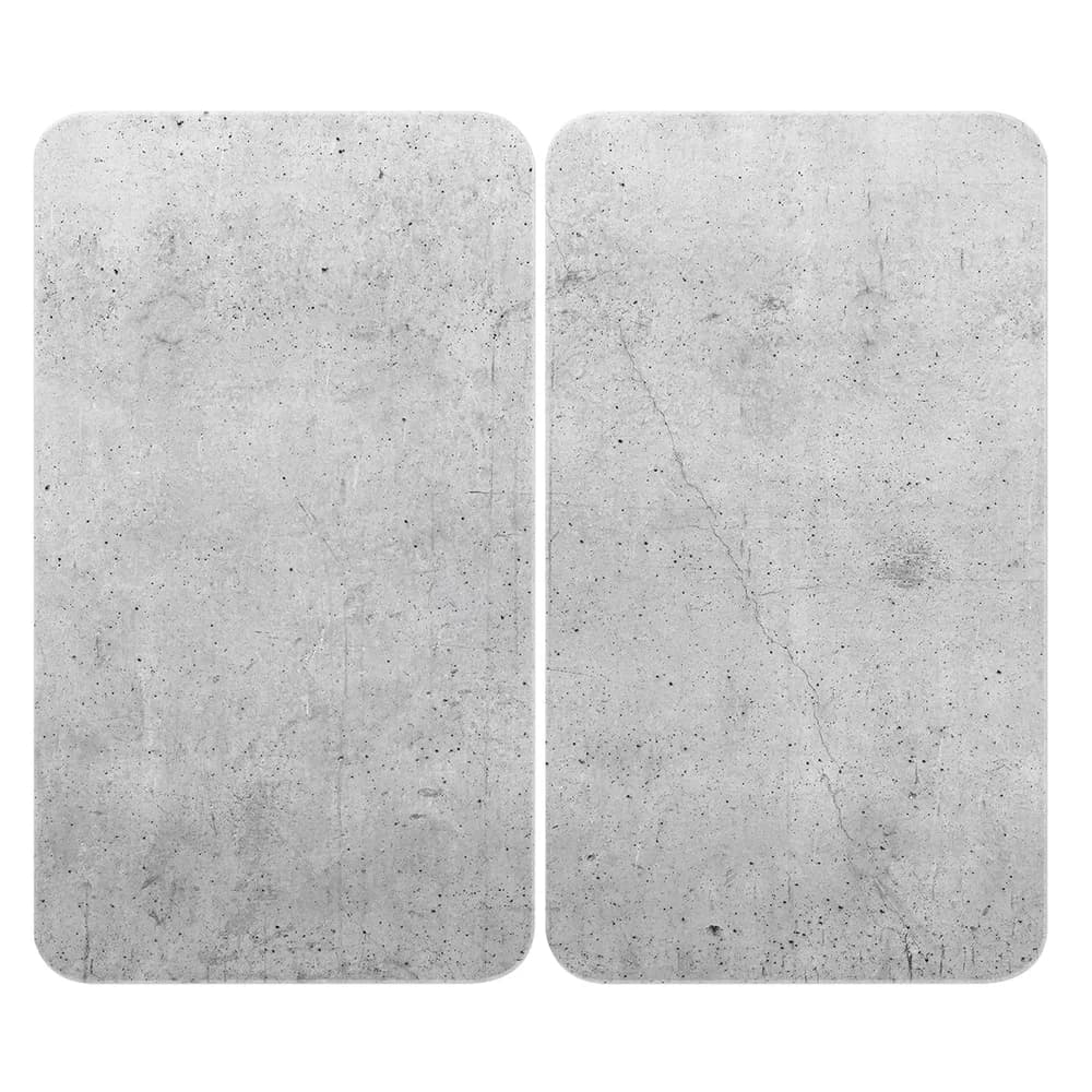 WENKO Herdabdeckplatte Universal 2er Se, Beton
