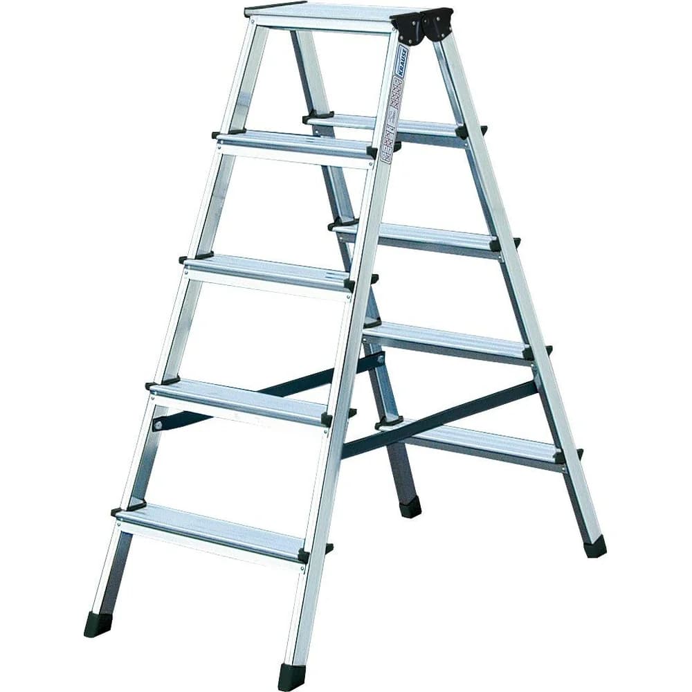 Krause Dopplo Stufen Doppelleiter 2x5 Stufen