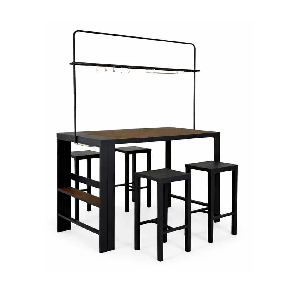 LECO Sitzgruppe »ELSA«, 4 Sitzplätze, max. Belastung 440 kg - grau