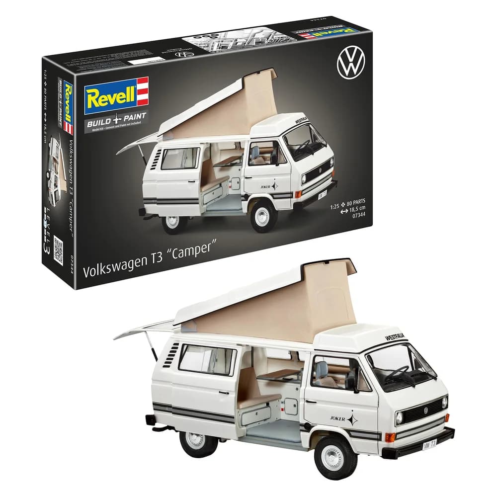 Revell Autos Volkswagen T3 Camper 1:25 07344