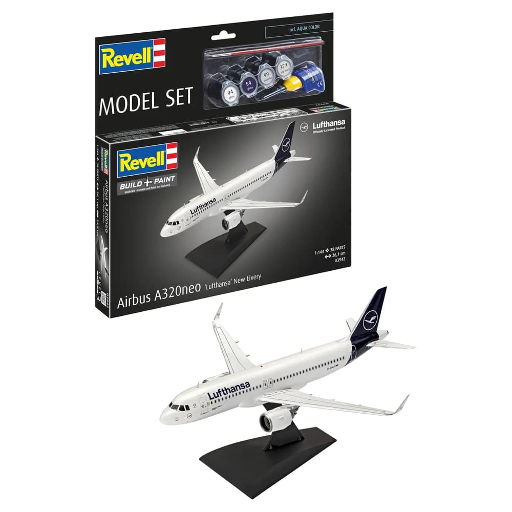 Revell Model Sets Lufthansa Airbus A320neo 1:144 63942