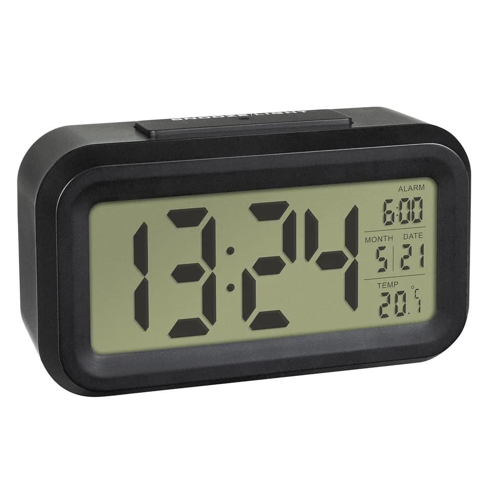 TFA 60.2018.01 LUMIO Digitalwecker schwarz