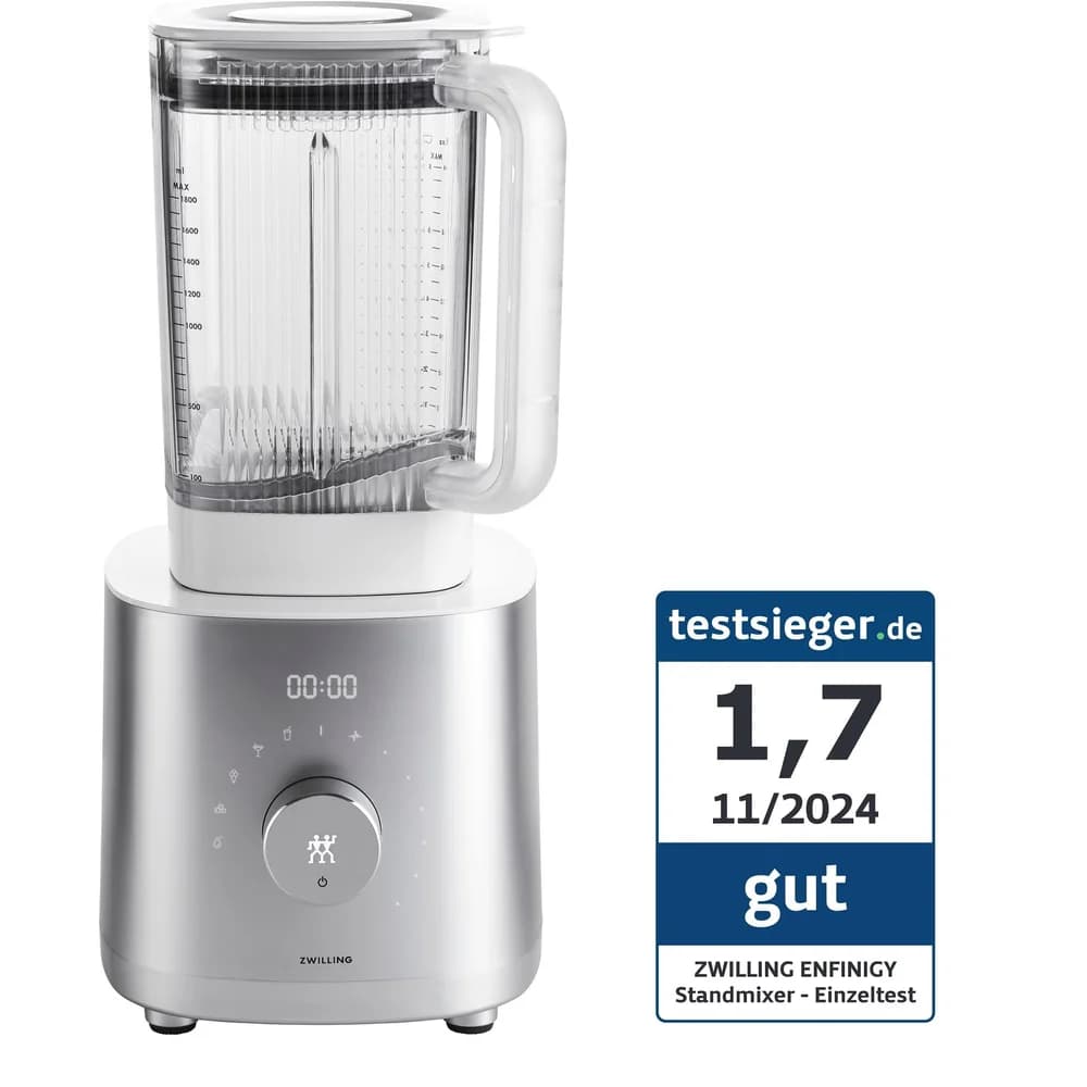 ZWILLING 1005770 Enfinigy Standmixer Silber (1600 Watt, 1.8 l)
