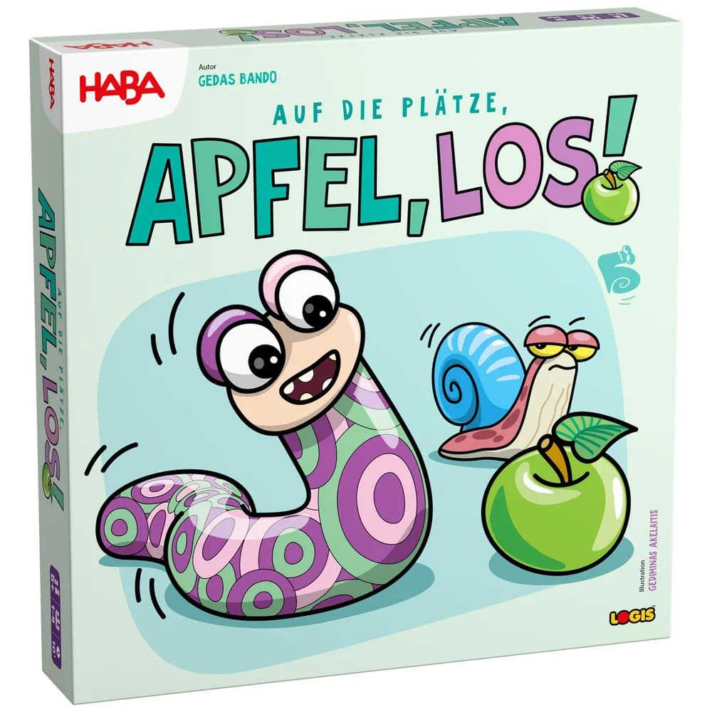 Haba Spiel Kinderspiel Würfelspiel Auf die Plätze, Apfel, Los! 2014680001