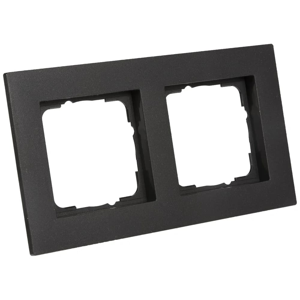 Gira Abdeckrahmen 2fach anth 0212235