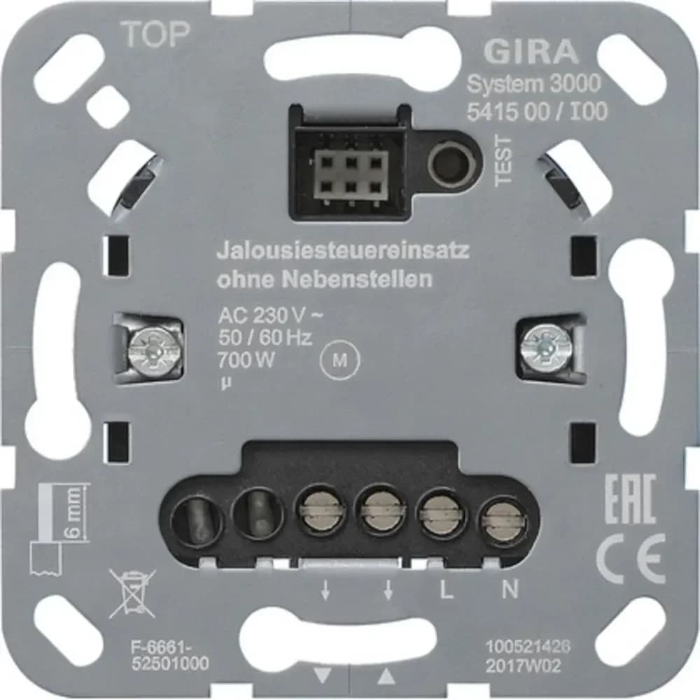 Gira Jalousiesteuereinsatz 541500
