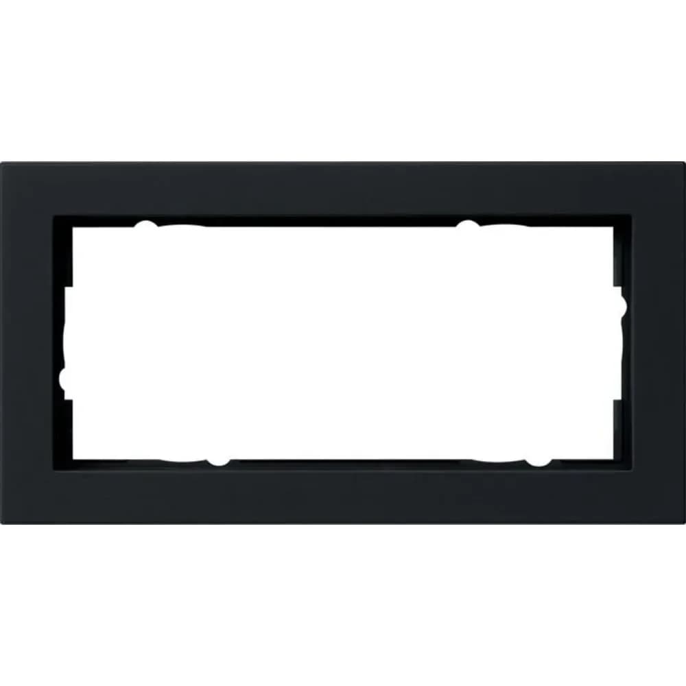 Gira Abdeckrahmen 2f. sw 100209