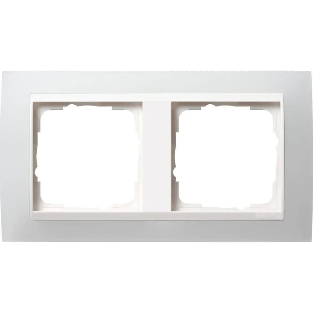 Gira Abdeckrahmen 2f.opak ws 0212334