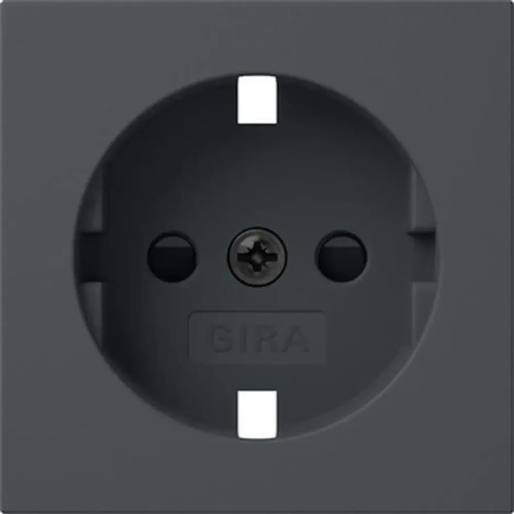 Gira Abdeckung SCHUKO-Steckdose 492128 Anthrazit