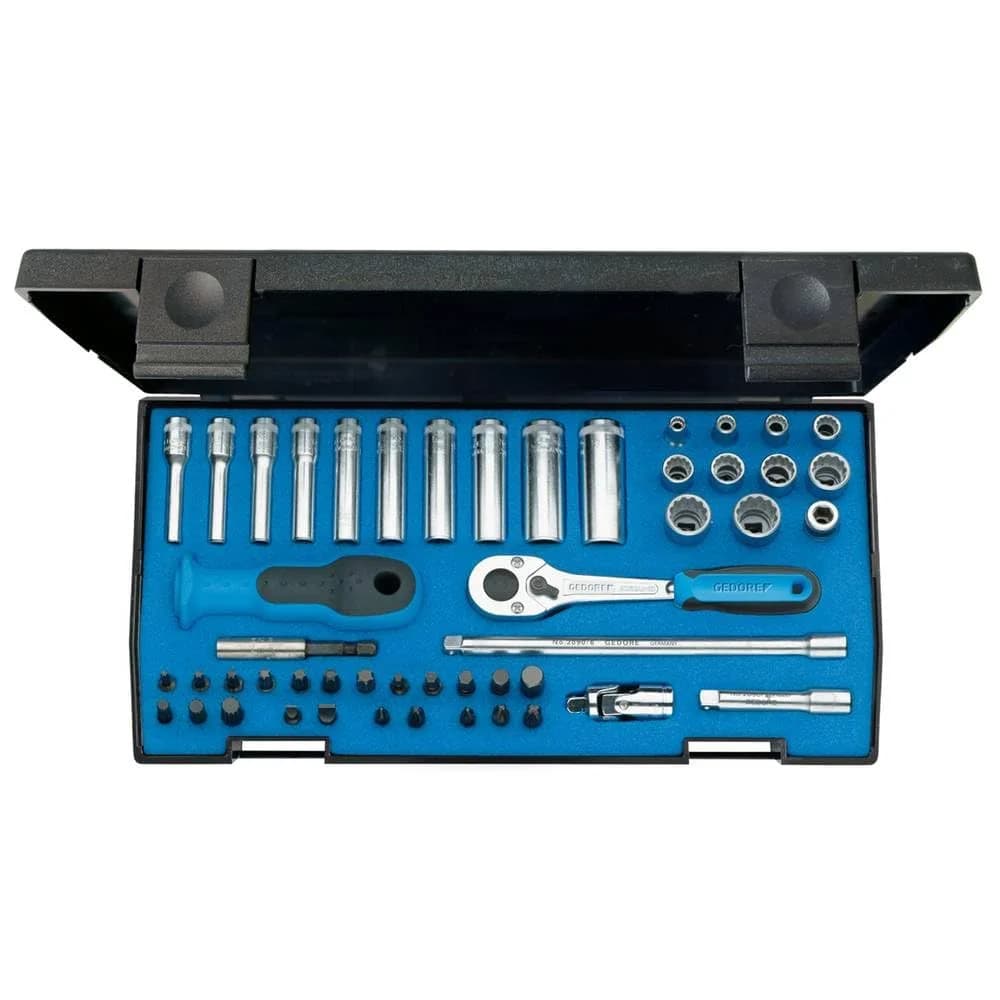 Gedore Steckschlüssel (49 St), Garnitur 1/4" 49tlg. 20 LMU-10