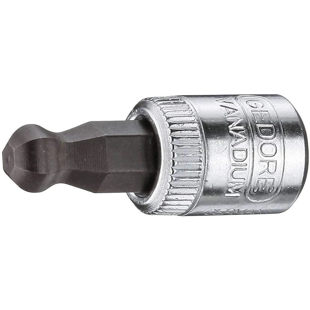 Gedore Bit- und Steckschlüsselset Schraubendrehereinsatz 1/4′′ Kugelkopf Innen-6-kant 5 mm 2219417