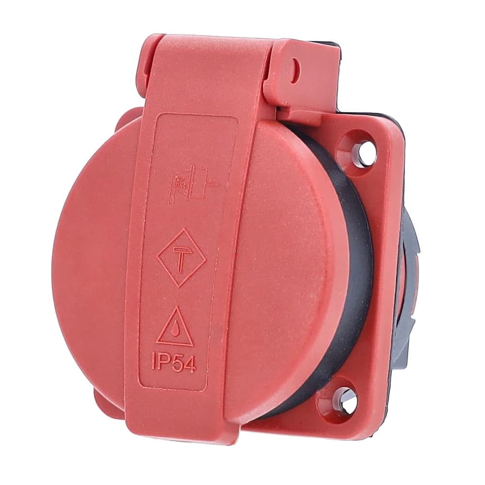 as - Schwabe Steckdose AS Schwabe 45080 Einbau-Steckdose IP54 Rot rot