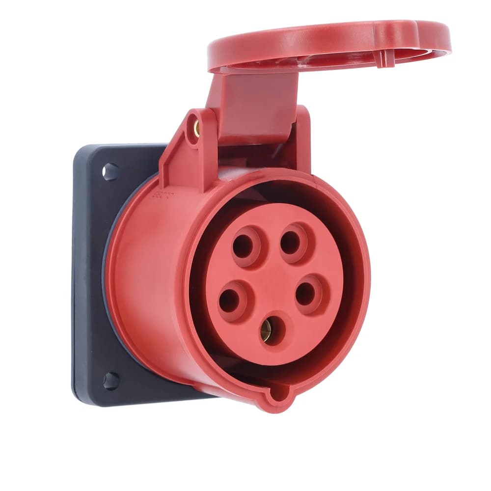 as-Schwabe CEE-Anbaudose 400V 16A 5-polig mit Dichtungsring max. 2,5mm2 IP44
