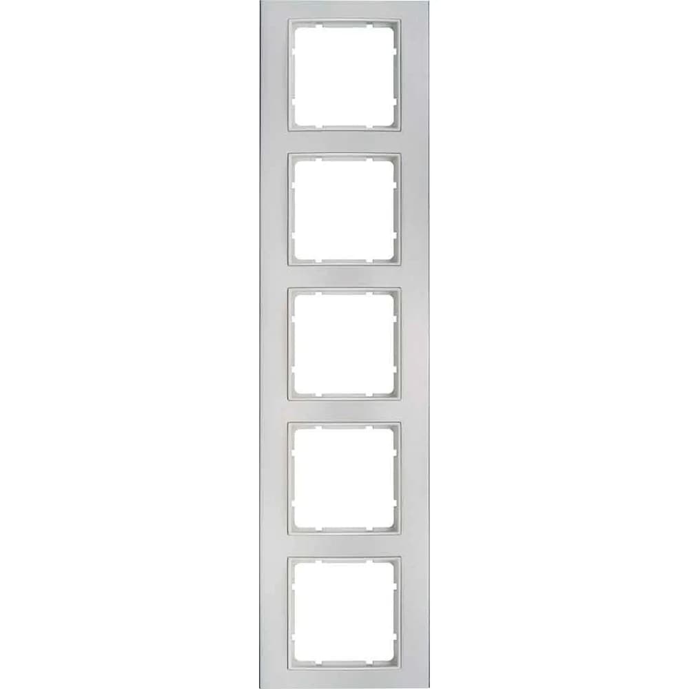Berker Rahmen 5f.alu/pws 10153904