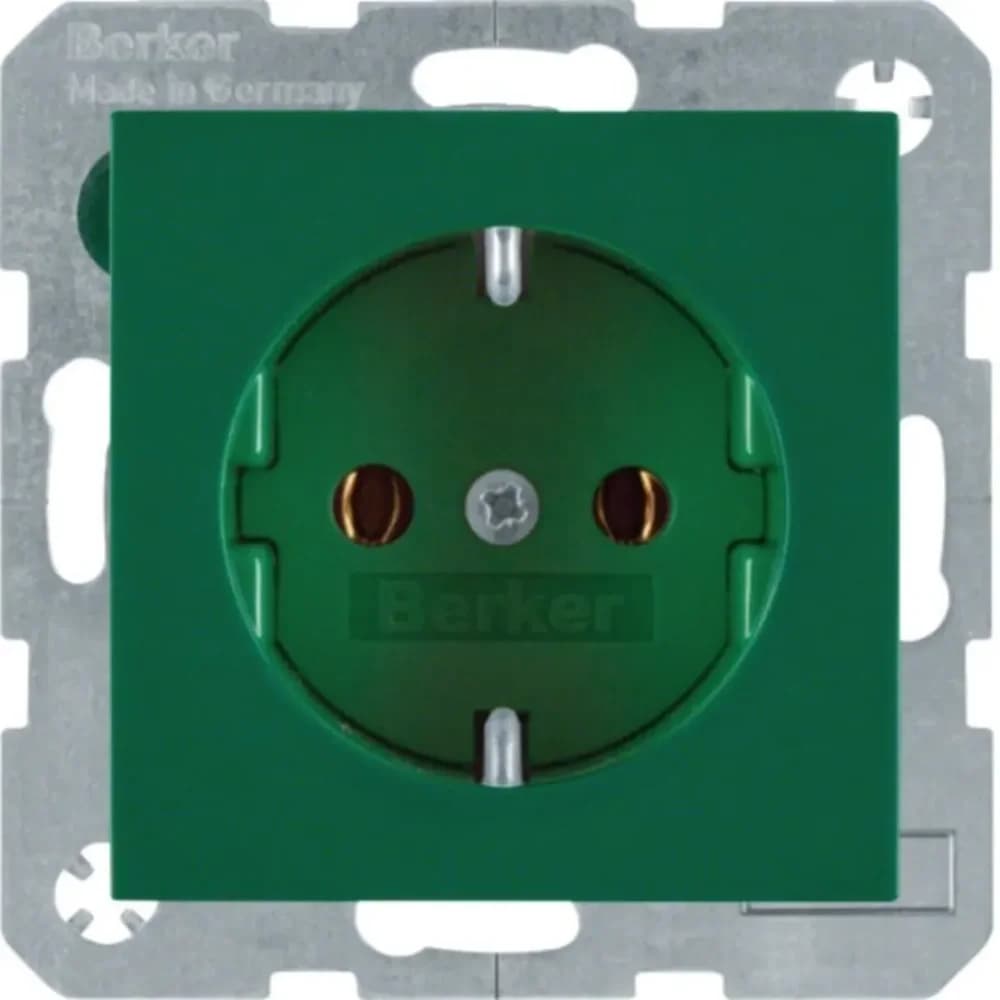 Berker SCHUKO-Steckdose gn/gl 47438913