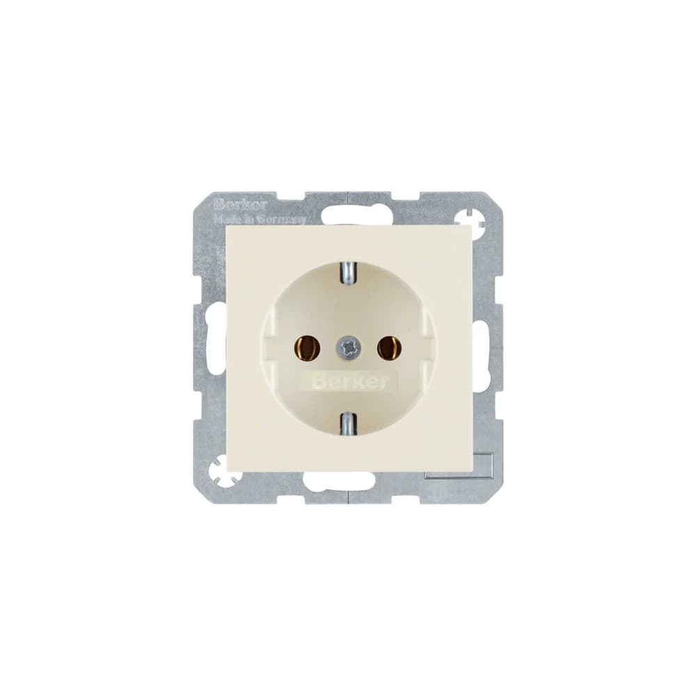 Berker SCHUKO-Steckdose ws/gl 47438982