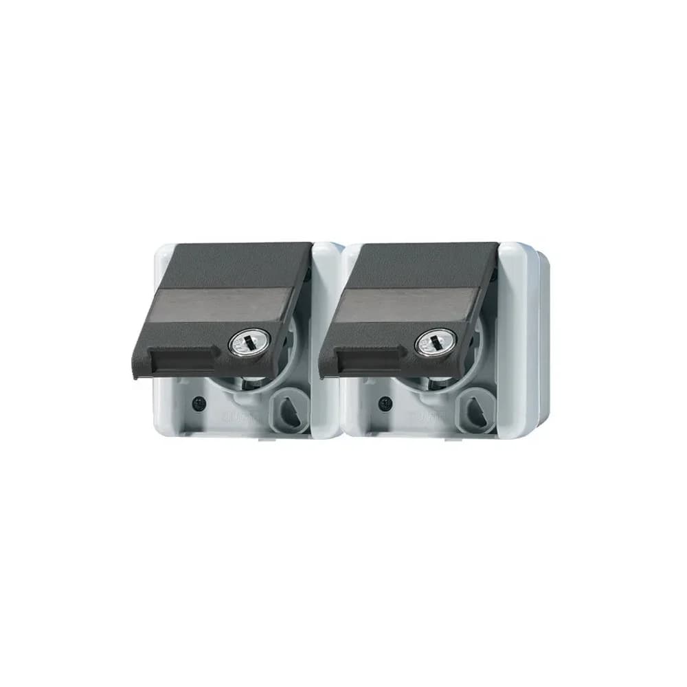 Jung SCHUKO-Steckdose 2-fach 8220 NAWSL
