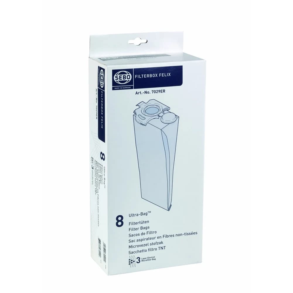 Sebo Filtertüten - Vliess - Staubsaugerbeutel für Dart 1/2/3/4 (10erPack)