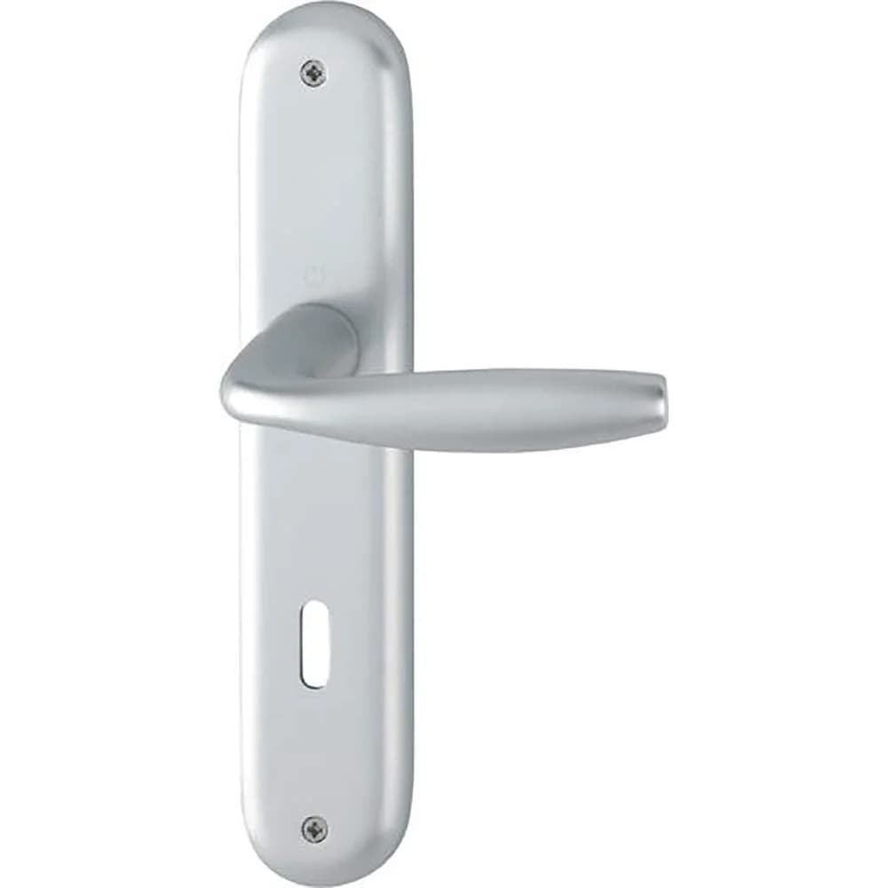 HOPPE Langschildgarnitur NY 1810/273P Alu.F1 OB 72mm DIN L/R - 3272909