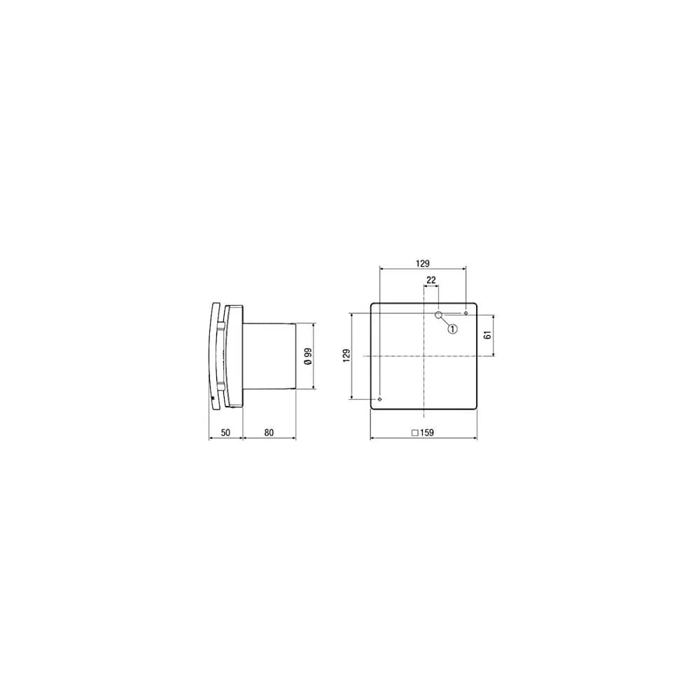 Maico Kleinraumventilator ECA 100 ipro K