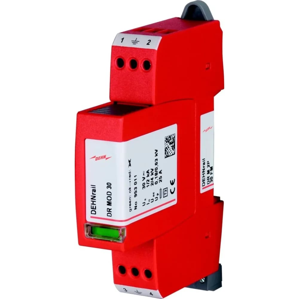DEHN ÜS-Ableiter DEHNrail DR M 2P 30 FM